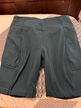Mondetta High-Waist Dark Teal Women's Active Shorts